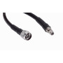 Cable coax armado Generico RM4NM-180CM RM4NM-180CM 180cm RPSMA-Macho N-Macho LMR400 6-Pies Cable Coaxial Negro 2mt 6ft