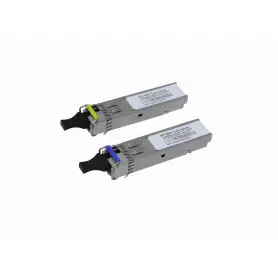 Conversor SM WDM/DDM Mikrotik S-3553LC20D S-3553LC20D MIKROTIK 1-LC 20km Pareja SFP WDM Bidireccional 1550nm/1310nm 1.25Gbps