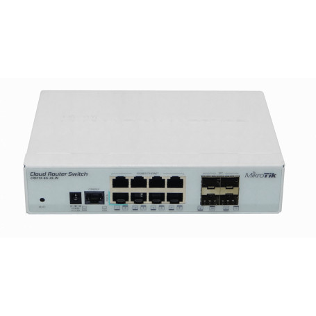 1000 Administrable Mikrotik CRS112-8G-4S-IN CRS112-8G-4S-IN MIKROTIK NO-RACK 4-SFP 8-1000 SWITCH/LAYER3-ROUTER L5 CONSOLE-RJ45