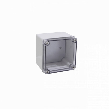 Caja Gabinete Plastico TIBOX TJ-AT-1212 TJ-AT-1212 TIBOX 125x125x100mm Caja ABS IP66 Tapa-Transparente c/Placa-Aluminio