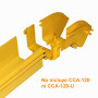 Amarilla 120x100mm keynet CCA-120-AE CCA-120-AE 120x100mm Angulo 45º Exterior Amarilla PC+ABS LSZH Macho