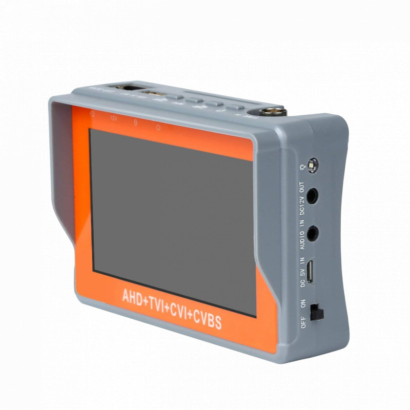 Probador de cámara IP Monitor de servicio LCD Touch 4 AHD CVI TVI CVBS PTZ  UTP