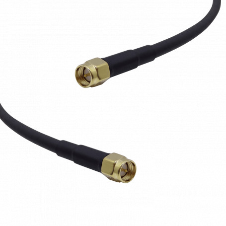 Cable coax armado Mikrotik C1-SMSM1 C1-SMSM1 Mikrotik 100cm .SMA-Macho SMA-Macho Cable Coaxial Negro 1mt SMASMA