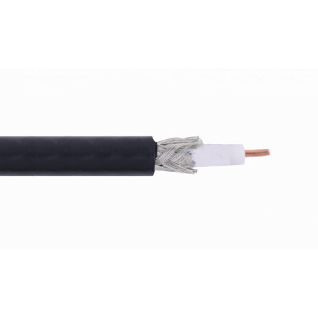 Cable coax metro/caja Generico CCRG6N CCRG6N ISAY RG6 Negro 305mts Carrete RG-6 Cable Coaxial 75ohm