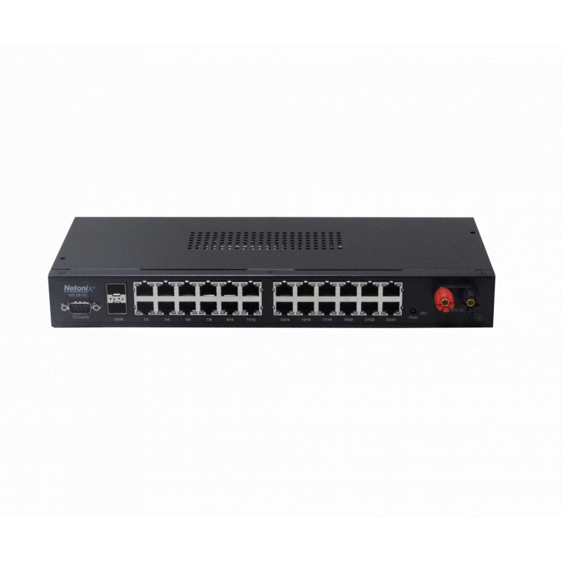 WS-26-DC NETONIX Switch req/48-54V 24-1000-PoE24V/48V 2-SFP