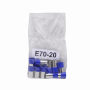 Ferrule / Conico / Conector Otras Marcas E70-20 E70-20 Azul 70,0mm2 20/37,0mm 10-unid AWG2/0 Ferrules Terminal Aislado Crimp