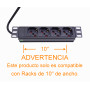 PDU / Enchufes IP Linkmade RG104CH RG104CH PDU 16A Enchufes 4-Hembra-CH/Schuk in-Schuko Rack-10-pulgada cable1,8m