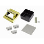 Roseta y caja-exterior Generico RST-6P RST-6P 6-RJ45-Hembra Caja a Piso Abatible Metal 100x100x55mm Tapa-120x120mm