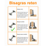 Candado Cadena Generico BISA-C BISA-C Bisagra Semi-Curva Reten 35mm para Mueble inc-4-tornillos Cazoleta