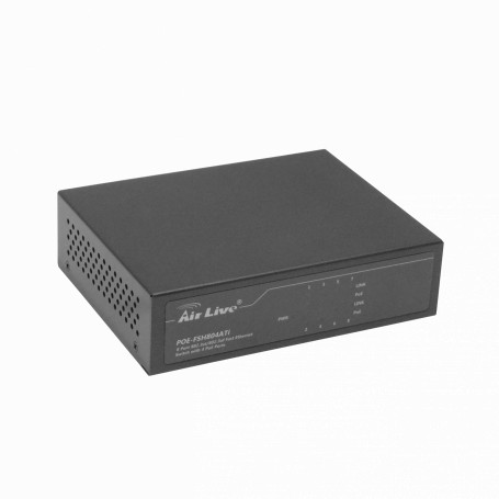 Switch no administrable POE Air Live POE-FSH804ATI POE-FSH804ATI AIRLIVE 8-100/4-PoE48V-af 60W-tot Switch no-Admin no-Rack 10...