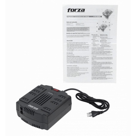 Estabilizador de voltaje 1200VA/600W FVR-1202 - Forza