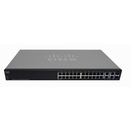 1000 Administrable Cisco SG300-28 SG300-28 CISCO 26-1000 2-SFP-Combo RS232-DB9 Switch Admin Rack SRW2024-K9-NA