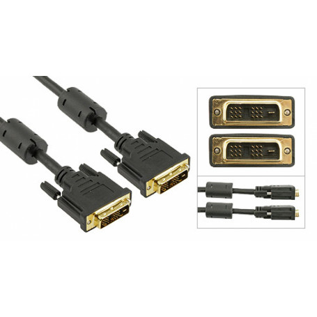 HDMI/DVI/VGA/RG59/ F/BNC Generico DVI18-M DVI18-2MM Cable 2mt DVI/D/Single-M DVI/D/Single-M 18pin Single Link