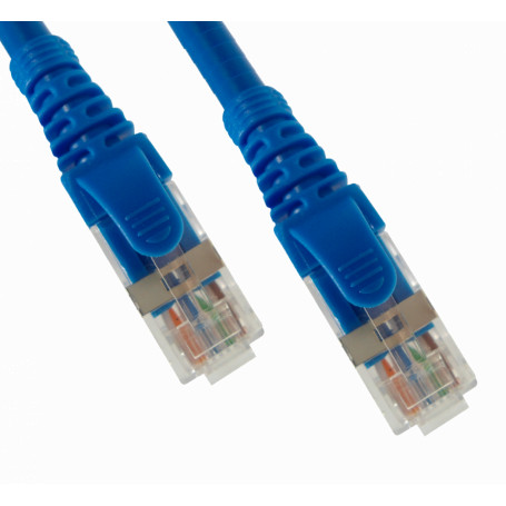 Cable Cat6A Linkmade C6AA-10 C6AA-10 1,0mt Cat6a U/FTP Azul LSZH Cable Patch Inyectado Multifilar