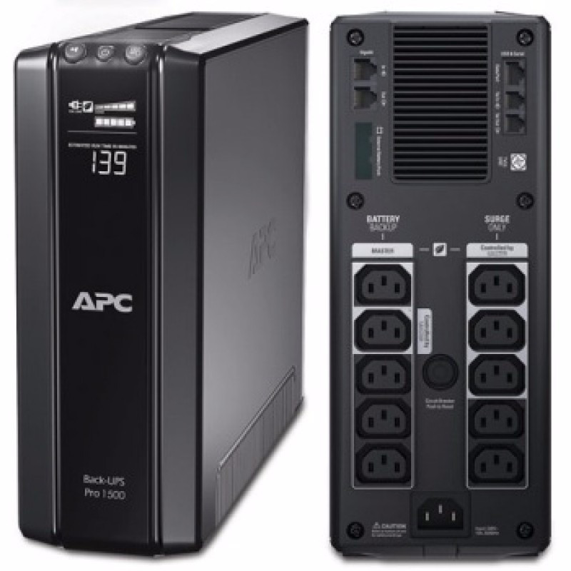 UPS APC Power-Saving Back Pro 1500, Interactivo, 1500VA, 865W, 230V. -  Protección eléctrica