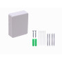 NAP Mural / Terminal Plast Fibra BOX-4D BOX-4D Caja inc-4-Mang 4-CL-Rectang IP20 Caja Blanca para Fibra NAP