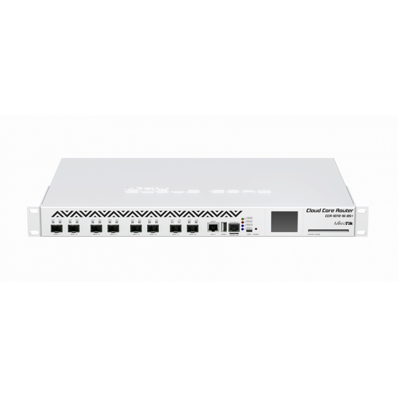 Mikrotik 100Gbit Network Set - ネットワークセット CCR1072-1G-8S+ MIKROTIK 72-1GHZ 1-1000 8-SFP+ 2-220V-HOTSW L6 1U 16GB