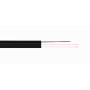 Monomodo Cable 1-10 Fibras Fibra CFSQ2N CFSQ2N 1km LSZH 2-Fibra-SM-G652D 1-Portante 2-FRP Cable Negro Fibra Drop