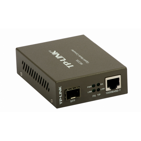 Chasis / Modulo / PCI TP-LINK MC220L MC220L TP-LINK 1-SFP 1-1000-RJ45 GIGABIT MEDIA CONVERTER Plug-5,5x2,1mm