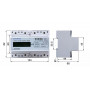 Remarcador / Sensor Generico TRIMETER-201 Medidor Trifasico 3x220/380V Volt Ampere Watt 50Hz RielDin