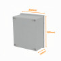 Caja Gabinete Plastico TIBOX TIP-325 TIP-325 TIBOX 300x250x140mm Poliester Tablero Estanco Gris IP65 RoHS c/Placa
