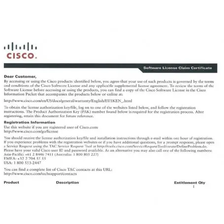 Licencia Cisco IE3200-DNA-E-3Y IE 3200 DNA Essentials, 3 Year Term license
