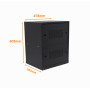 Caja Gabinete Metal Generico EBM-A EBM-A Gabinete metalico 392x478x605mm desarmado multiuso negro p/4-baterias