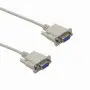 DB9 DE-09 / DB25 / CEN36 Otras Marcas DB9-3HH-N DB9-3HH-N Null-Modem 2,5mt DB9-Hembra-Hembra 252cm Cable Cros Serial RS232 DE-09