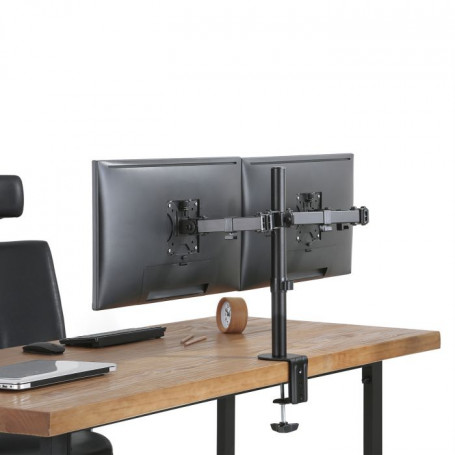 MV1224 MACROTEL Soporte 2-monitores 13-32pulg doble escritorio