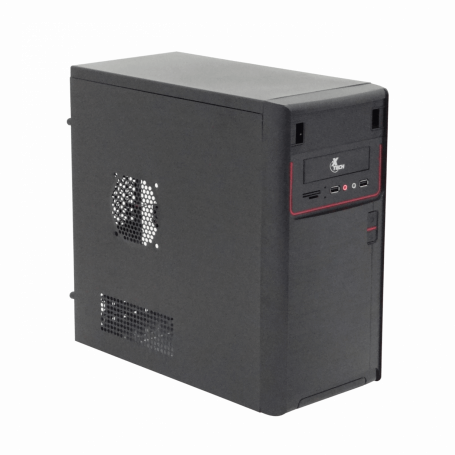 Cajas / Gabinetes Xtech XTQ-100 XTQ-100 XTECH Gabinete ATX 600W Negro 2-USB-AH 2-3,5mm-H