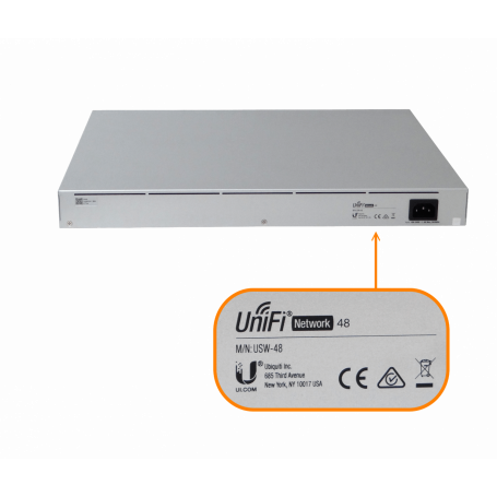 USW-48 UBIQUITI LCD1.3 48-1000 4-SFP req-UniFi Switch