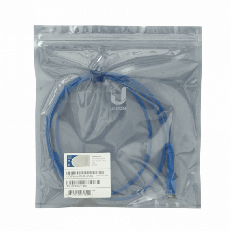 Ubiquiti Networks Cavo Di Rete Cat6 RJ45 1 Metro – Blu, UC-Patch-1M-RJ45-BL