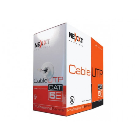 Unif. cat5e cobre NEXXT 798302030015 AB355NXT01 Professional Bobina Cat5e UTP GRIS Cable 24AWG CM 305m 798302030015