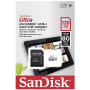 Memoria Flash y acc SanDisk SDSQUNR-128G-GN6TA Tarjeta microSDXC SanDisk 128GB Clase 10, Incluye Adaptador SD