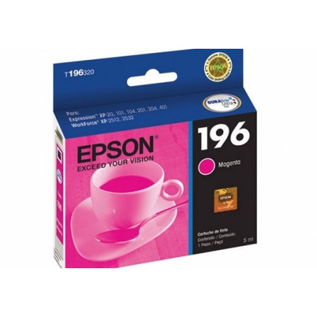 Tintas y Toner Epson T196320-AL epson t196 - magenta - original - cartucho de tinta - para expression xp-101 xp-201 xp-211 xp...