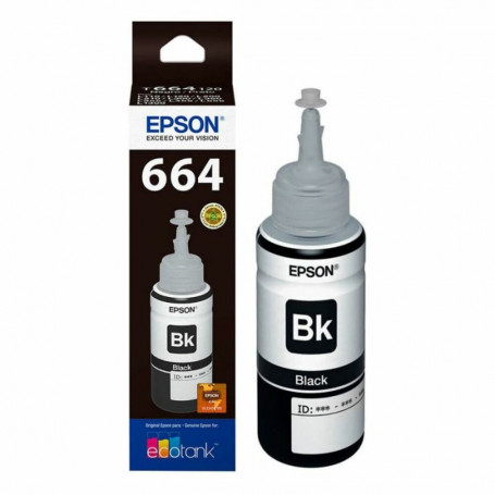 Tintas y Toner Epson T664120-AL T664120-AL Epson T664 Negra Tinta Botella 65ml