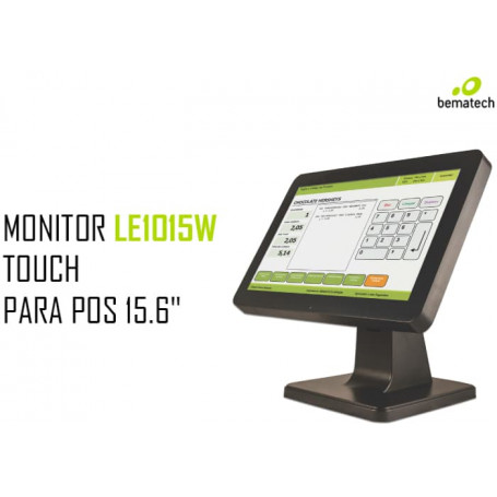 Monitores Bematech LE1015W-J logic controls le1015w - monitor lcd - 15 6" - pantalla teectil - 1366 x 768 wxga @ 60 hz - 200 ...