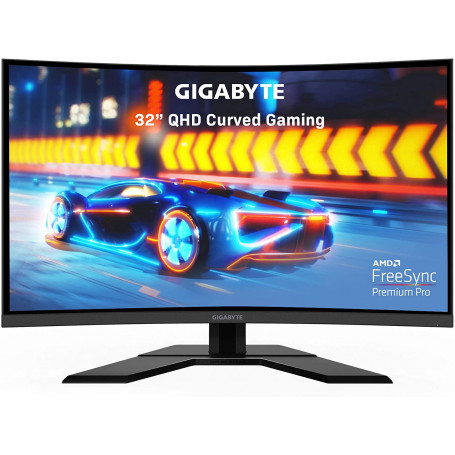 Monitores Gigabyte G32QCA-SA gigabyte g32qc a-sa - led-backlit lcd monitor - curved screen - 31 5" - 2560 x 1440 - va - displ...
