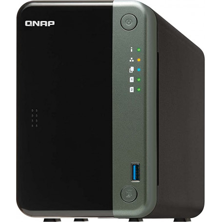 Almacenamiento NAS Qnap TS-253D-4G-US QNAP TS-253D-4G NAS de 2 bahías para profesionales con CPU Intel® Celeron® J4125 y dos ...