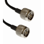 Cable coax armado Sanny Telecom ST-NM-2BL1-NM ST-NM-2BL1-NM 60cm N-Macho N-Macho LMR195 Cable Coaxial Negro