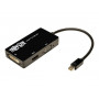 DisplayPort/MiniDP/USB-C Tripplite P137-06N-HDV P137-06N-HDV Adaptador TrippLite Mini-DP a VGA/DVI/HDMI 6"