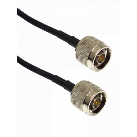 Cable coax armado Generico NMNM10MT NMNM10MT 10mt N-Macho N-Macho Cable Coaxial Negro