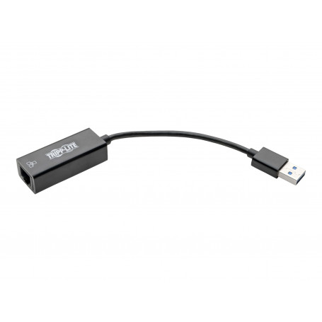 USB HUB / LAN RJ45 Tripplite U336-000-R Adaptador USB 3.0 a Ethernet Gigabit 10/100/1000Mbps TrippLite, Black
