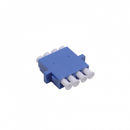 Adaptador copla miniplaca Fibra FASLDD FASLDD -4xLC-LC Azul SM/MM Doble-DX-Quad Copla Adaptador p/Cabecera-CL p/Caja