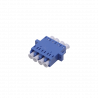 Adaptador copla miniplaca Fibra FASLDD FASLDD -4xLC-LC Azul SM/MM Doble-DX-Quad Copla Adaptador p/Cabecera-CL p/Caja