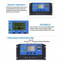 Inversores / Reguladores de carga Generico INV-1224 INV-1224 Controlador carga Solar con pantalla LCD ajustable, regulador de...