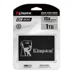 SSD Internos Kingston SKC600/1024G SKC600/1024G Unidad SSD 1TB Kingston KC600 2.5", encriptada, AES de 256 bits, TCG Opal y e...