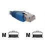 Nexxt - Cable de interconexi  n - RJ-45  M  a RJ-45  M  - 2 1 m - UTP - CAT 6 - trenzado - azul