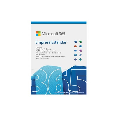 App. de negocio / Oficina Microsoft KLQ-00219 Microsoft 365 Empresa Estándar, 64-Bit, 1 Usuario, 5 Dispositivos Multilingue