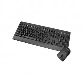 Teclado / Mouse Klip Xtreme KCK-265S Kit Teclado + Mouse Klip Xtreme Inspire Inalámbrico Dongle USB, Negro